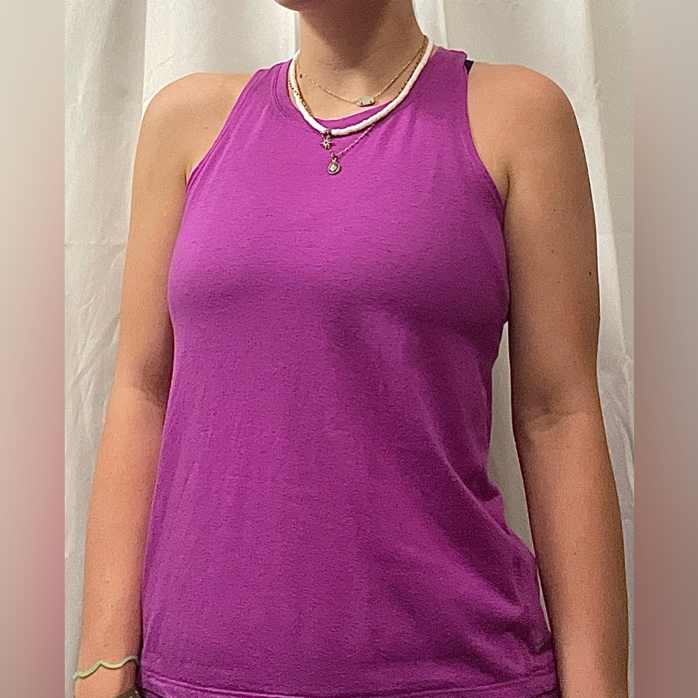 Avia girls moisture-wicking purple tank top
